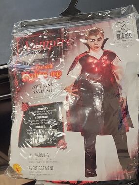 RUBIES VAMPIRE YOUTH  COSTUME SIZE SMALL